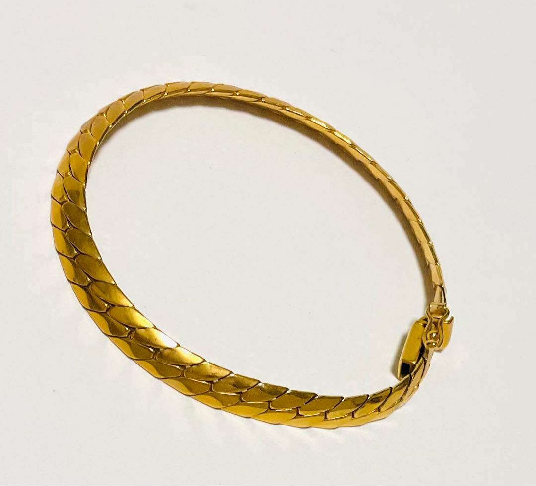 ◆ 値下げ‼️新品‼️ドイツ製ニナリッチヴィンテージゴールドレスレット喜平デザイン◆