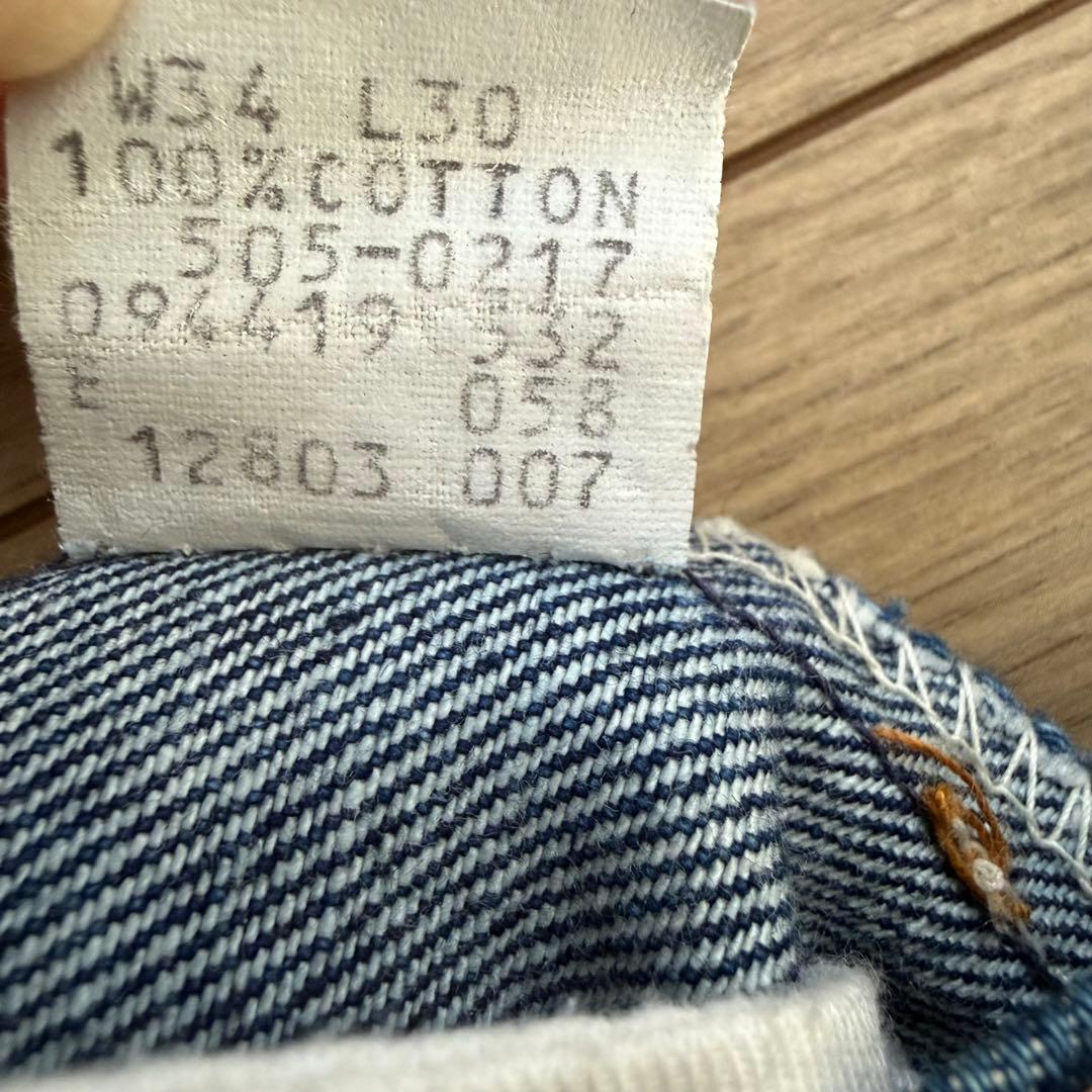 希少 90s USA製 Levi's 505 W34 L30 濃紺 送料無料