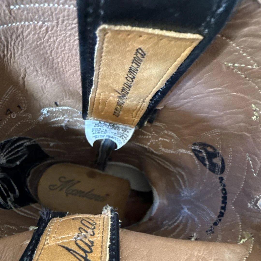 MONTANA ウエスタンブーツカイラニ　レザー　バタフライ