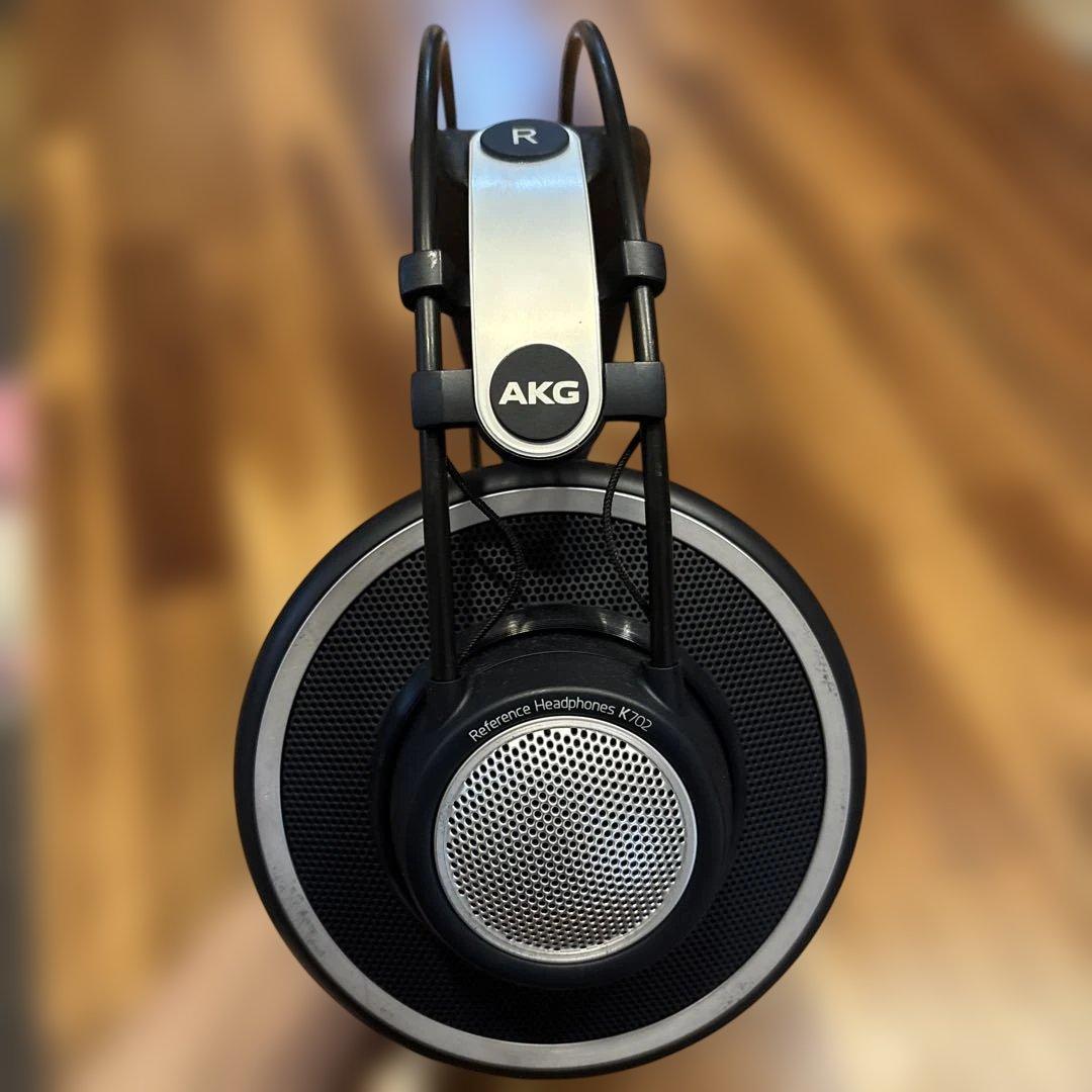 AKG K702 開放型ヘッドホン + 別売カールコード