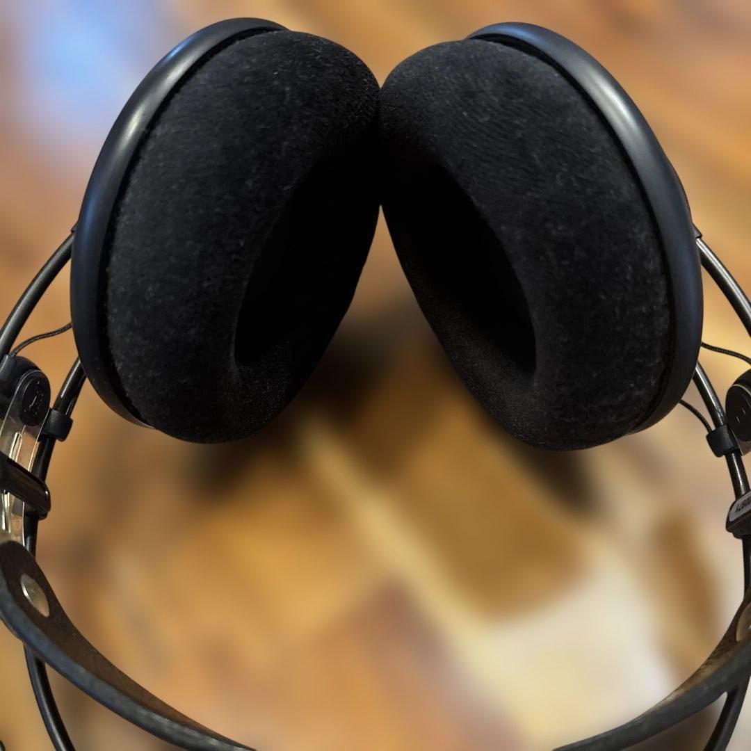 AKG K702 開放型ヘッドホン + 別売カールコード