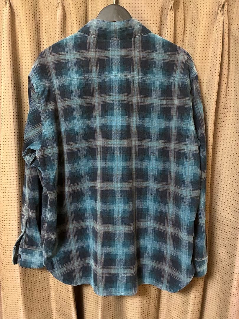 トップス NEIGHBORHOOD CORDUROYCHECKSHIRT BLUE