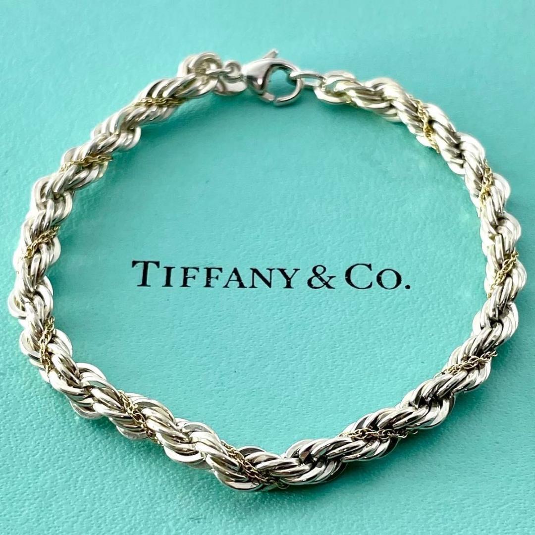 ティファニー ツイスト ロープ チェーン コンビ ブレスレット TQ6fe
