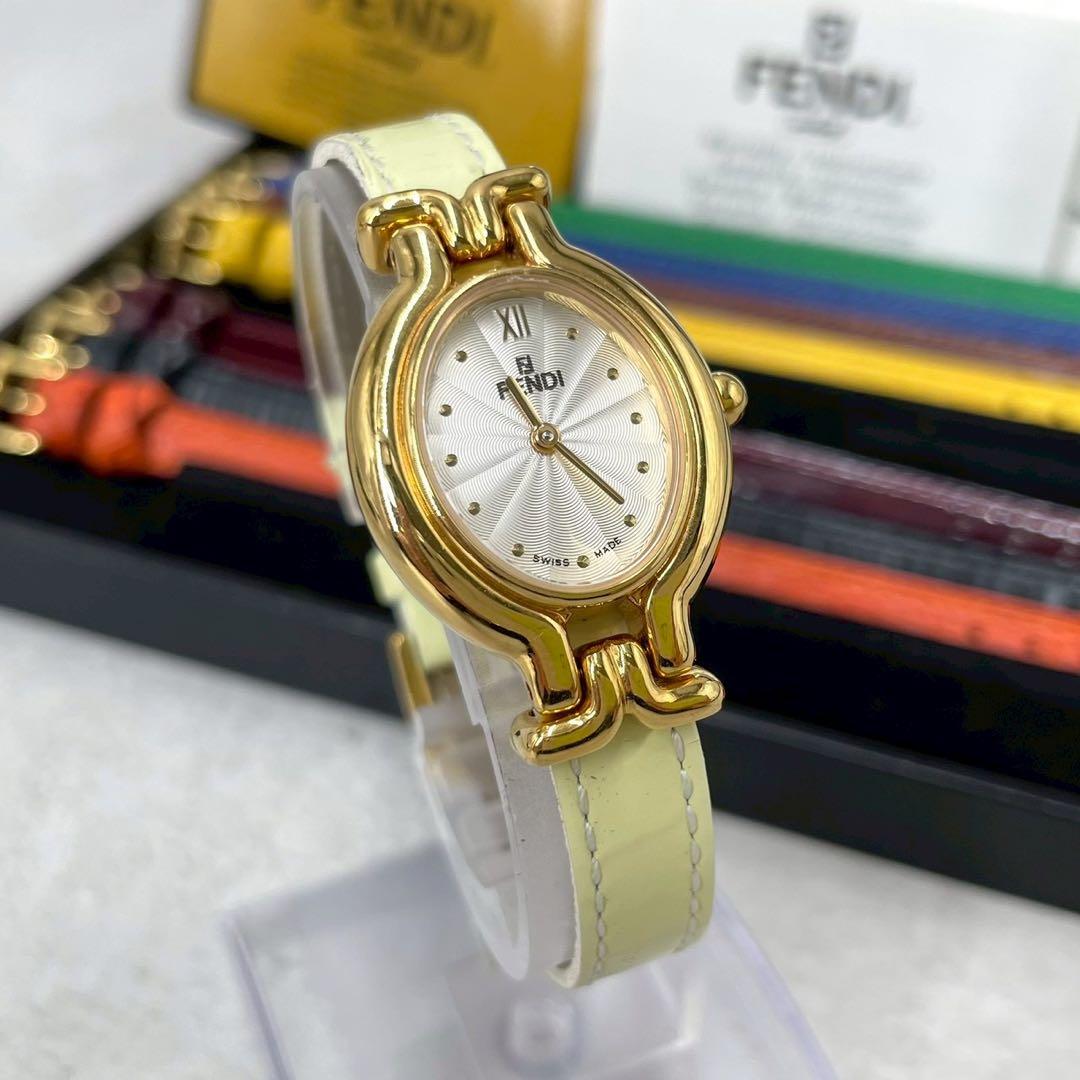 未使用級◎稼働/フェンディ　カメレオン　640L チェンジベルト8本　付属完備品