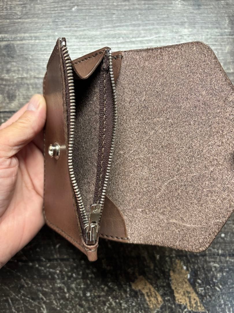 栃木サドルレザー　ショートトラッカーウォレット　BR