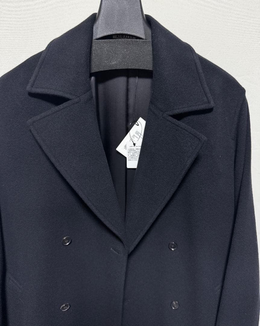 オーラリー ウールモッサチェスターコート サイズ1 ブラック 新品 本物 今季