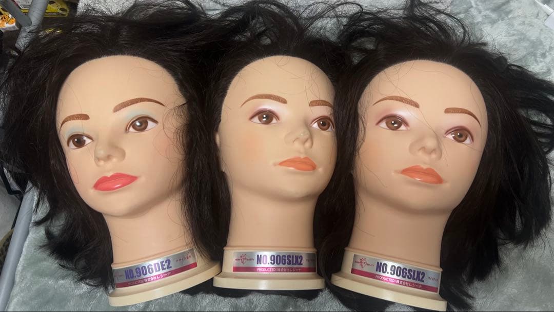 ウィッグトレーニングヘッド 3個セット 906SUX2 特大セール中！