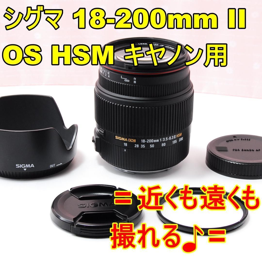 〓広角から望遠まで〓シグマ 18-200mm F3.5-6.3 II キヤノン用
