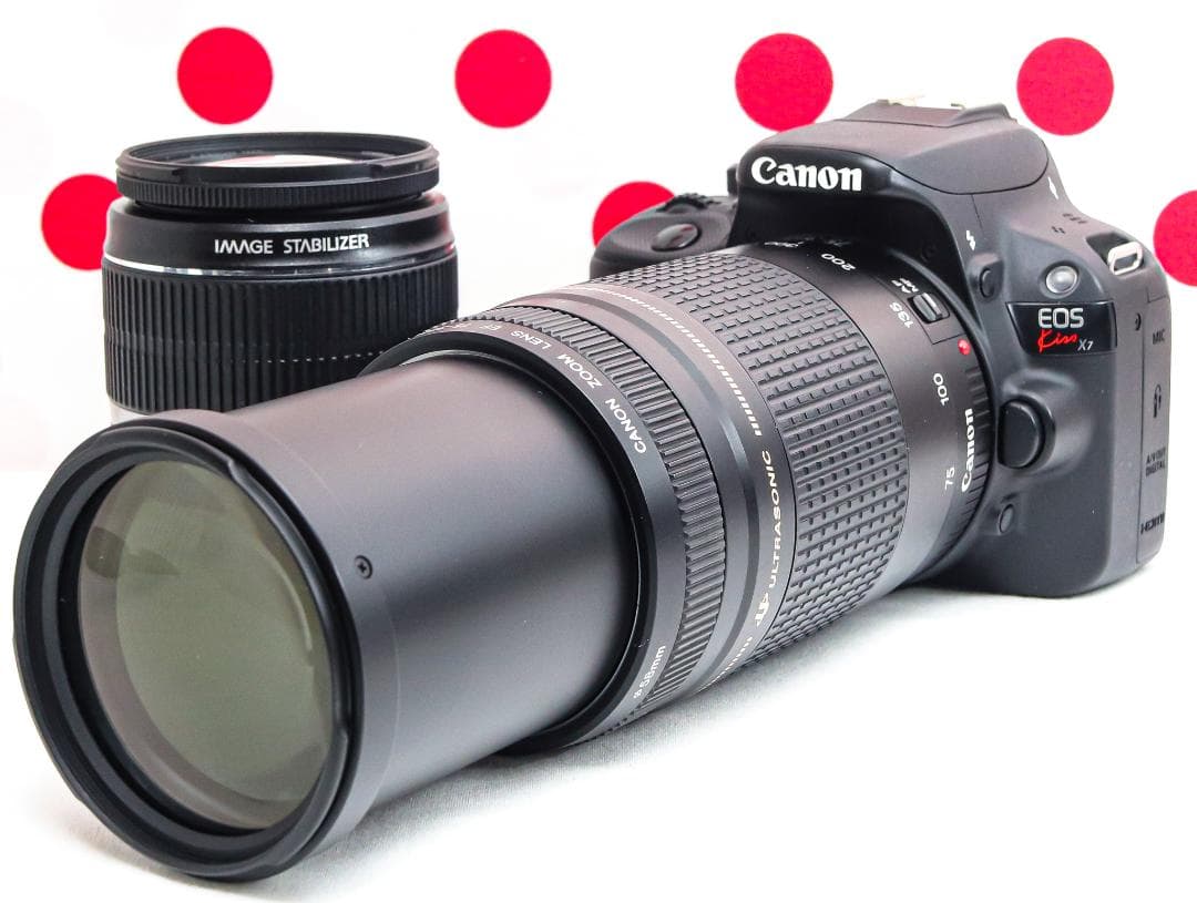 Canon kiss x7❤ダブルレンズセット❤スマホ転送♪❤初心者おススメ
