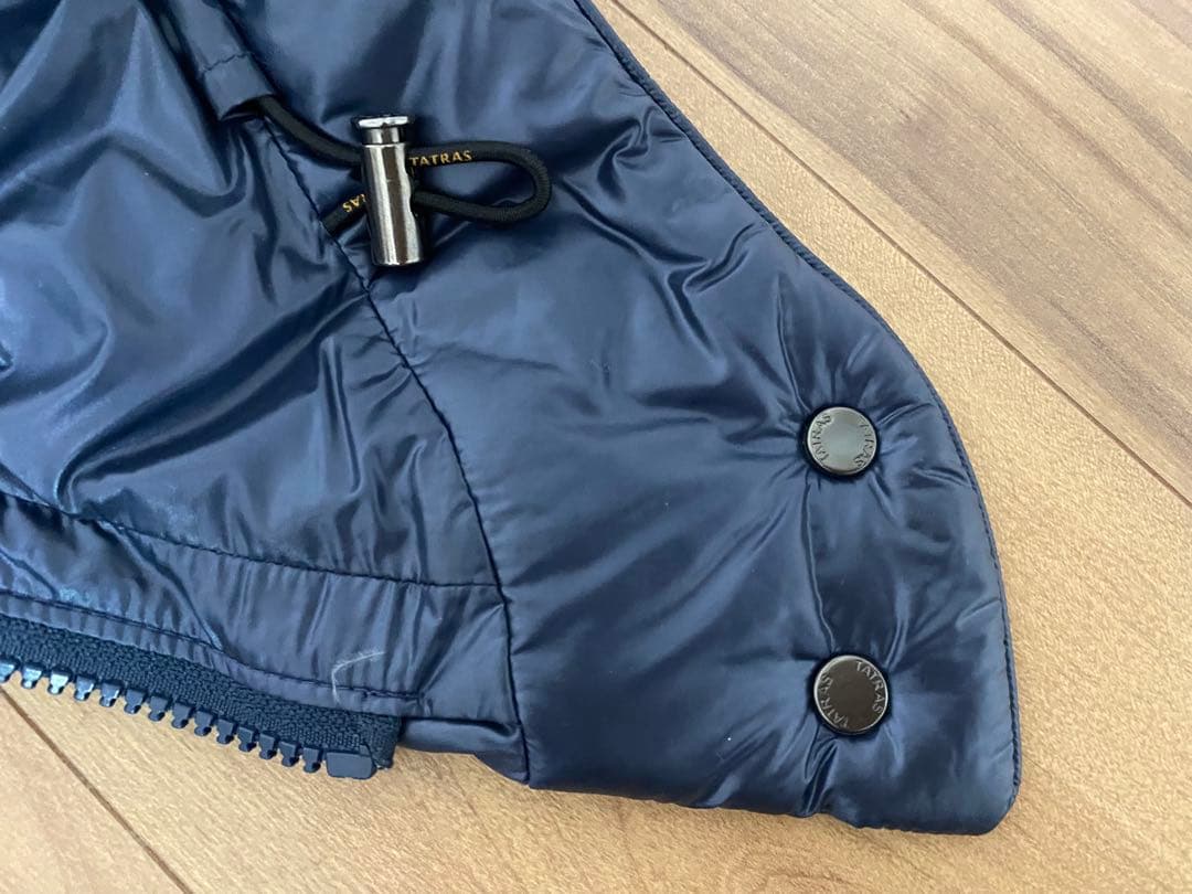 TATRAS BABILA フード付きネイビー ロングダウンジャケット 本物保証