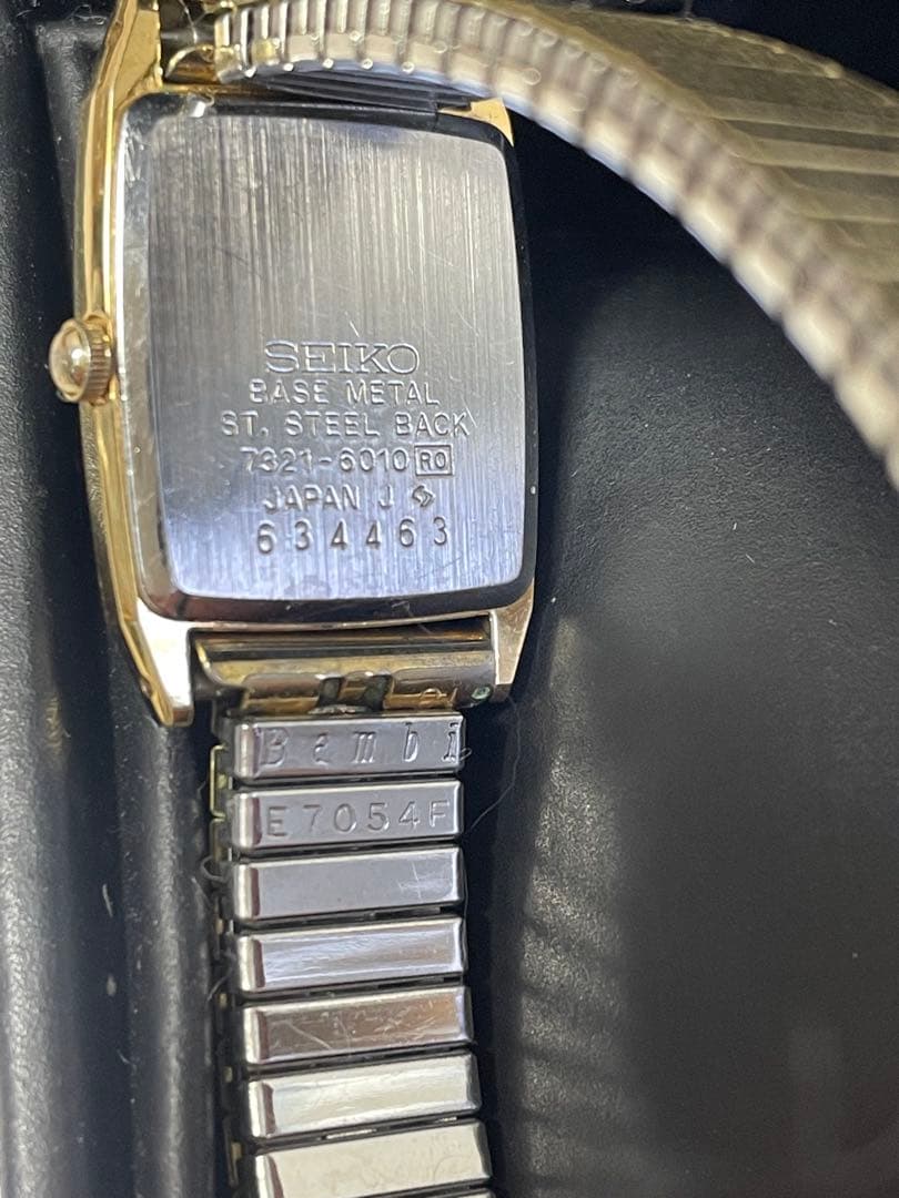 美品　稼働/良品SEIKO セイコー クオーツ 7321-6010 ゴールド