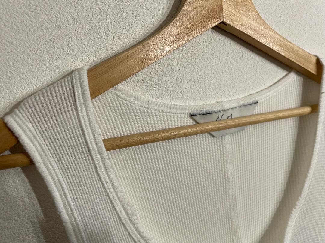 トップス ANCELLM 25SS DAMAGE WAFFLE TANK TOP 1