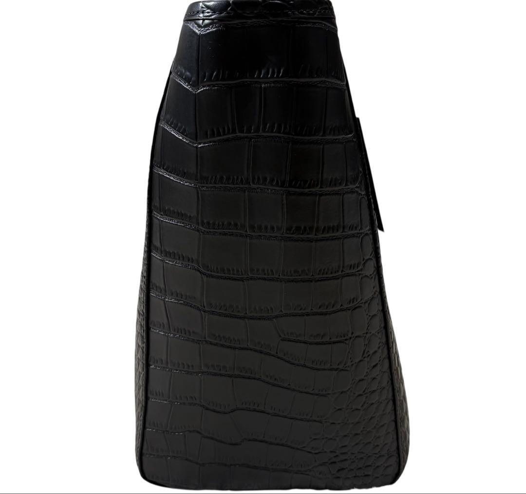 【新品未使用】テットオム/クロコダイル型押しカウレザートートバッグ/牛革/A4可