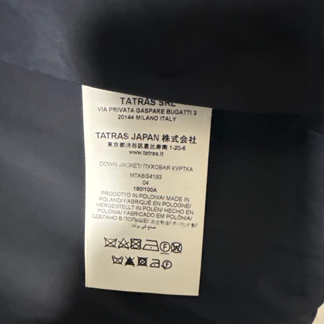 TATRAS ブラック ダウンジャケット　MTABIS4193