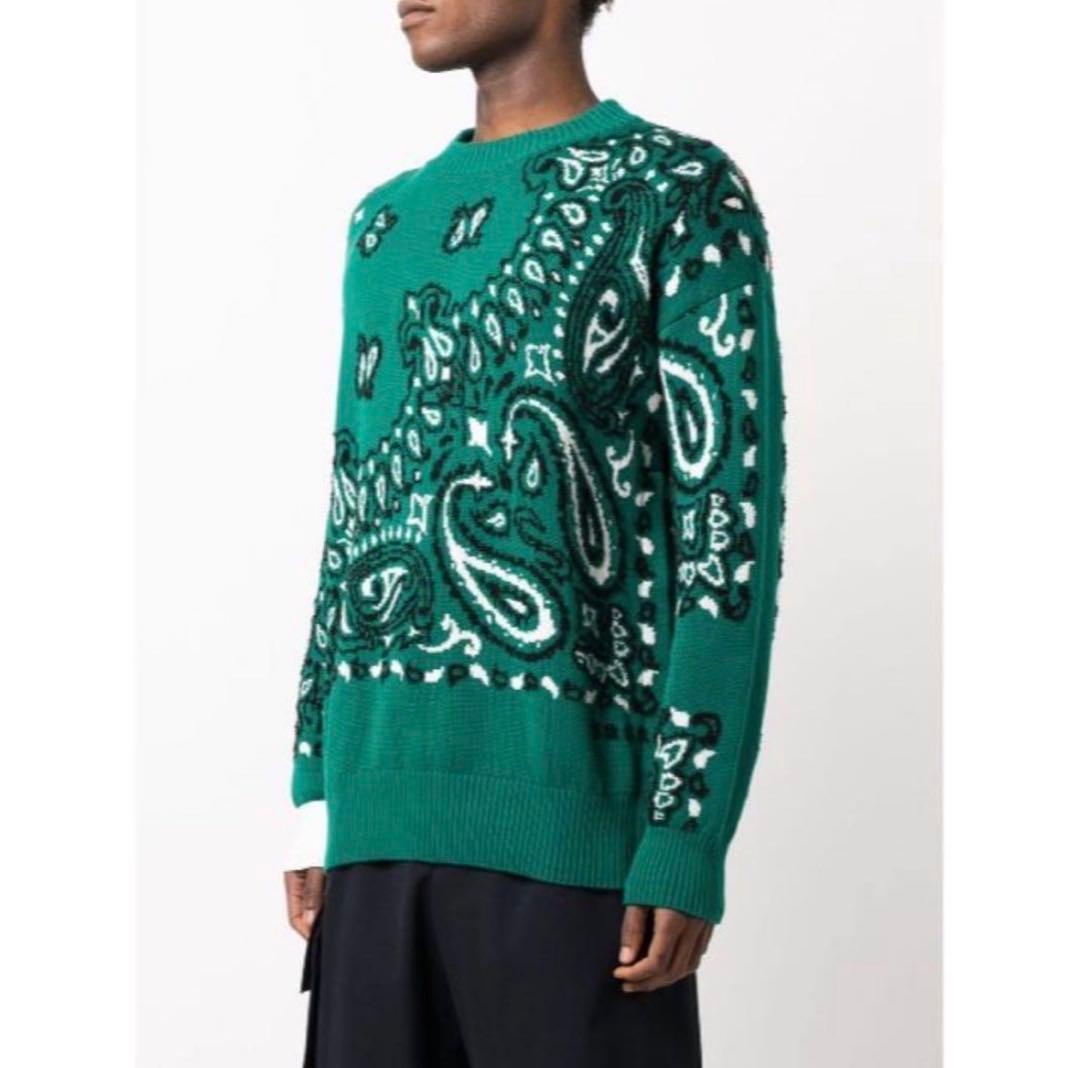 山*田様 キムタク着用　sacai ペイズリーニット