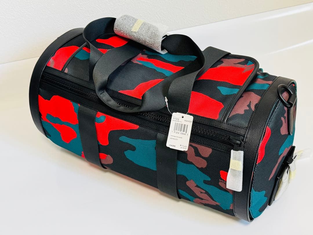 未使用 COACH カモフラージュ ボストンバッグ　F11572