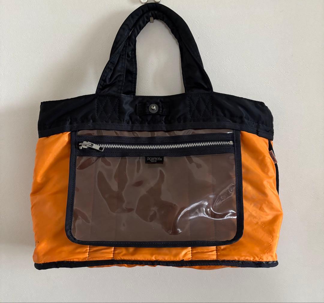 【美品】ポーター　タンカー　トートバッグ　ハンドバッグ　男女兼用　A4収納可