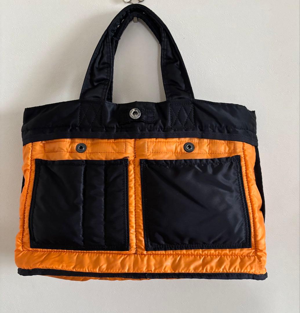 【美品】ポーター　タンカー　トートバッグ　ハンドバッグ　男女兼用　A4収納可