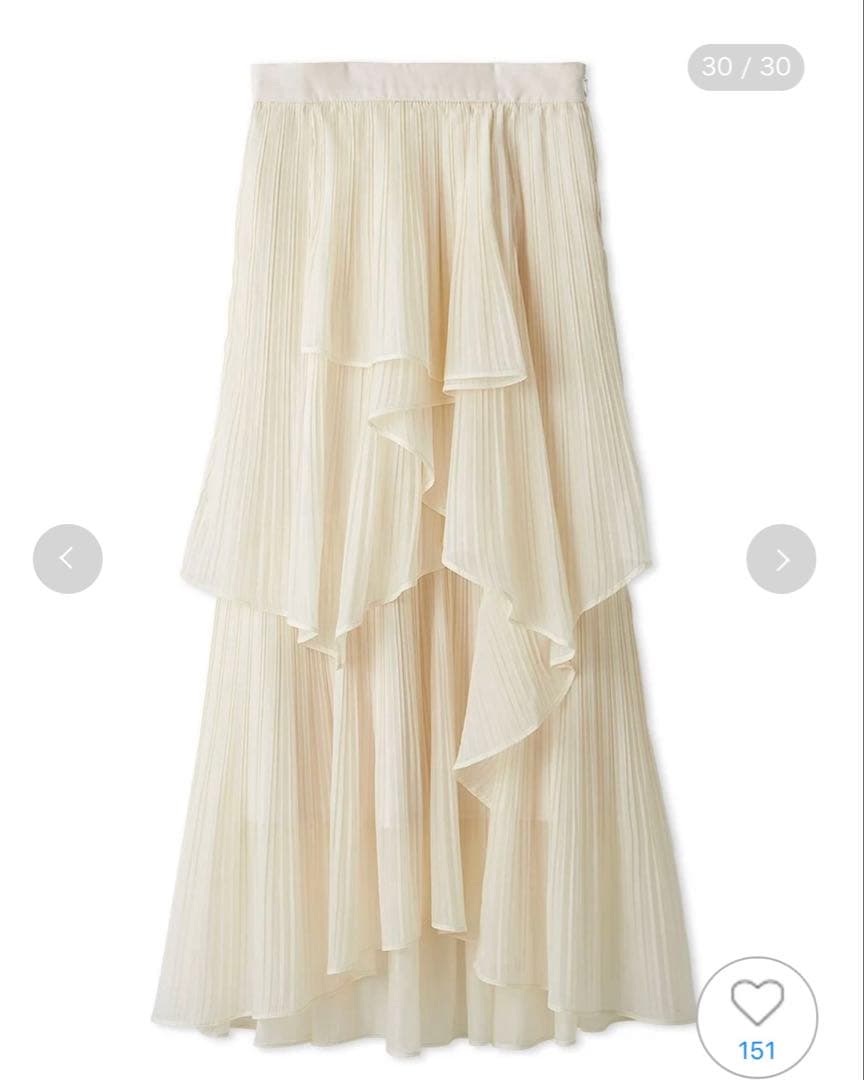 snidel ストレートプリーツティアードスカート