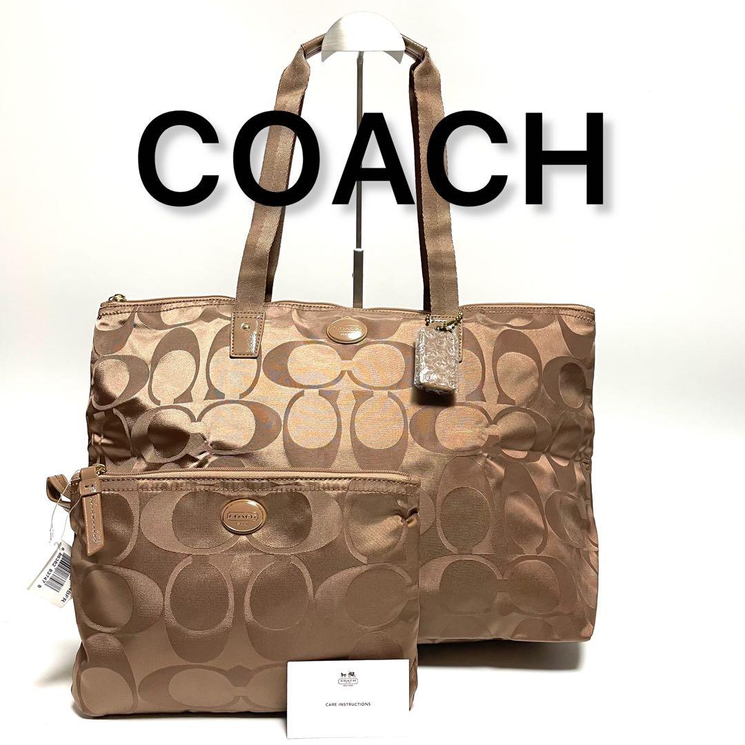 ✨新品未使用✨COACH 折りたたみエコバッグ トートバッグ ポーチ付き