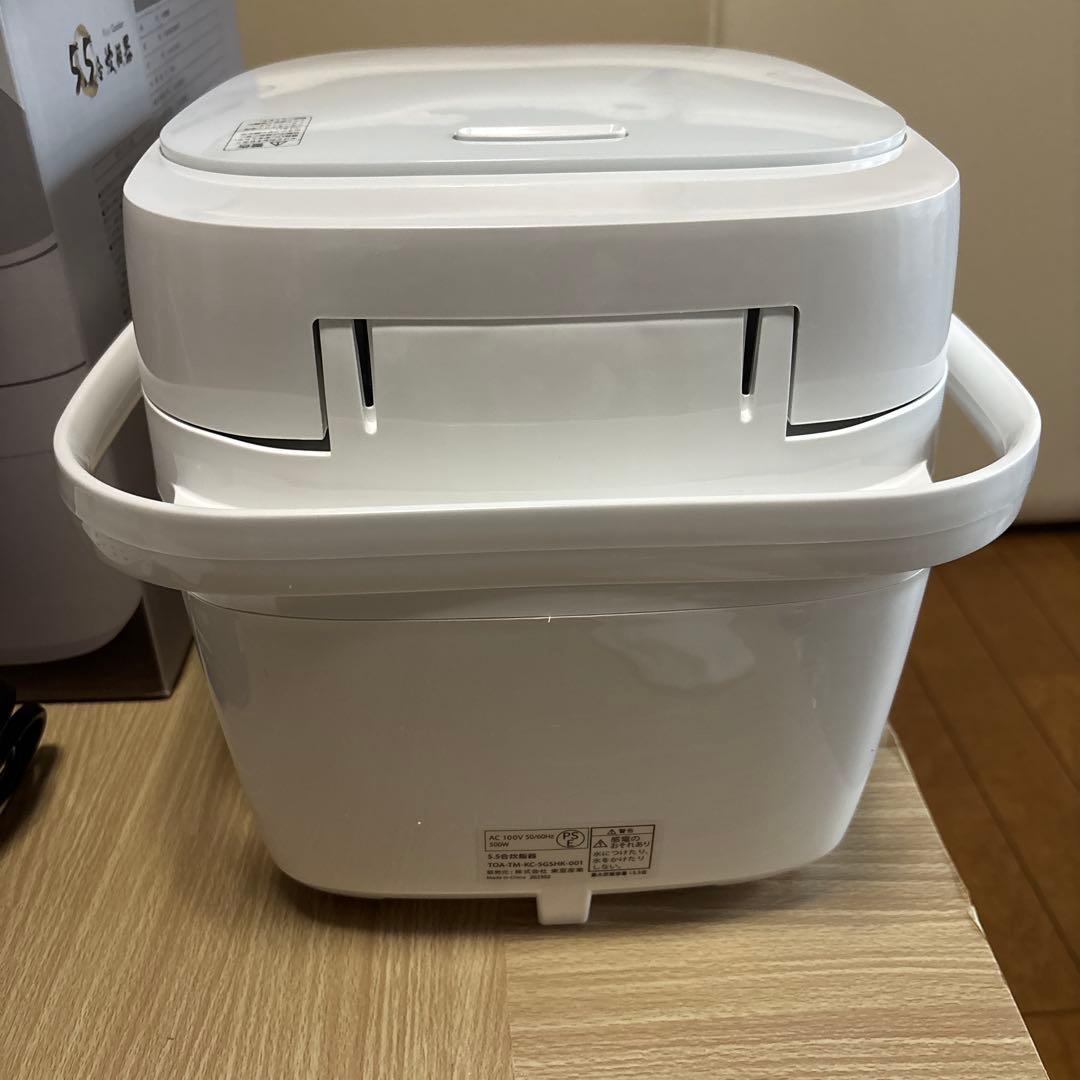 【新品 LUXSI 炊飯器 】5.5合 ホワイト 多機能モデル ケーキOK 1