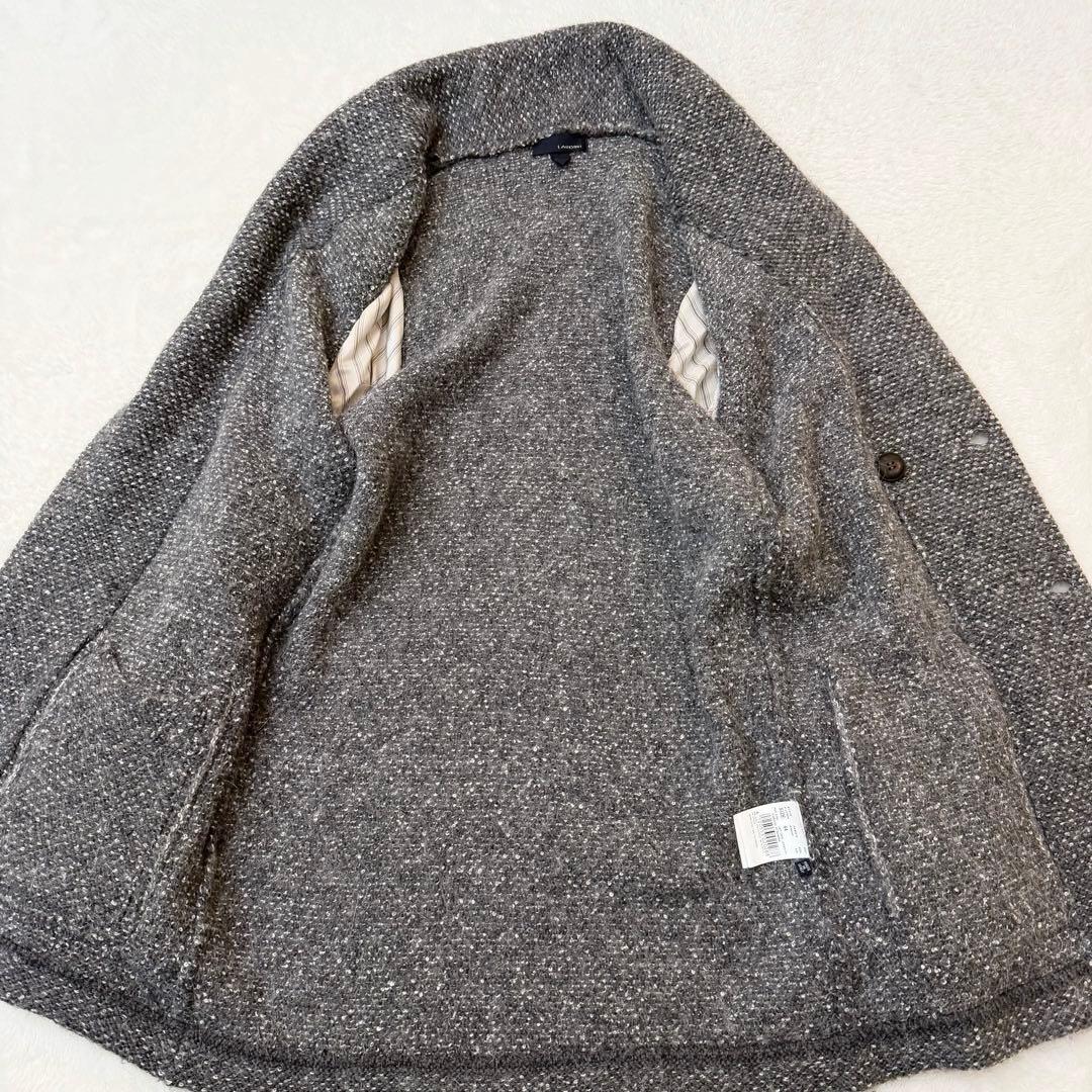 LARDINI ショールカラー アルパカブランド　ニットコート 44