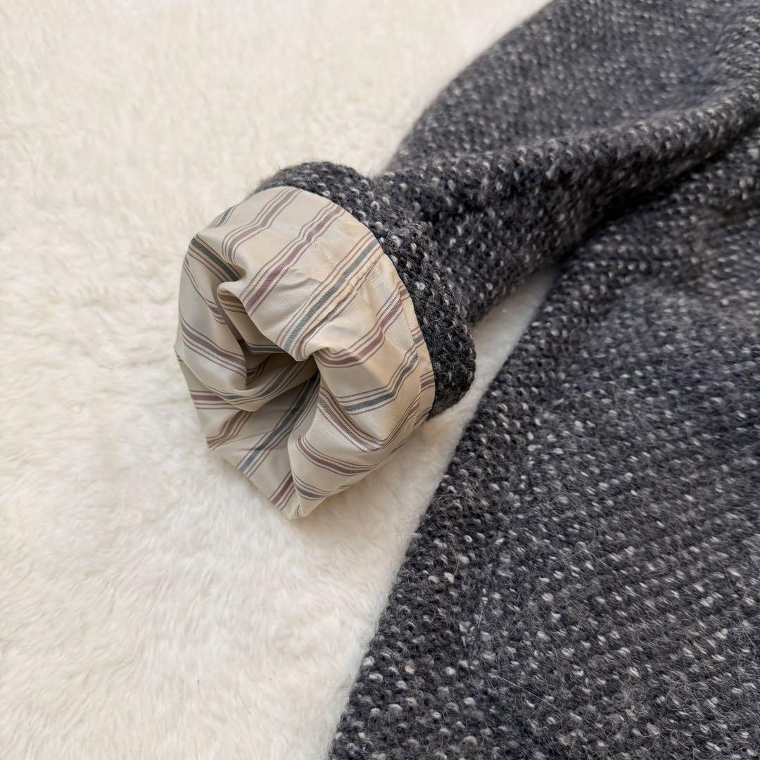 LARDINI ショールカラー アルパカブランド　ニットコート 44