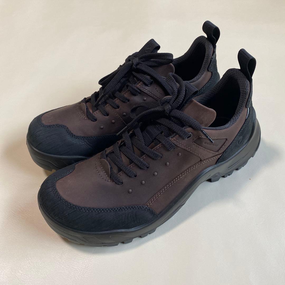 ecco エコー　メンズ　スニーカー　27.5cm ブラック/モカ