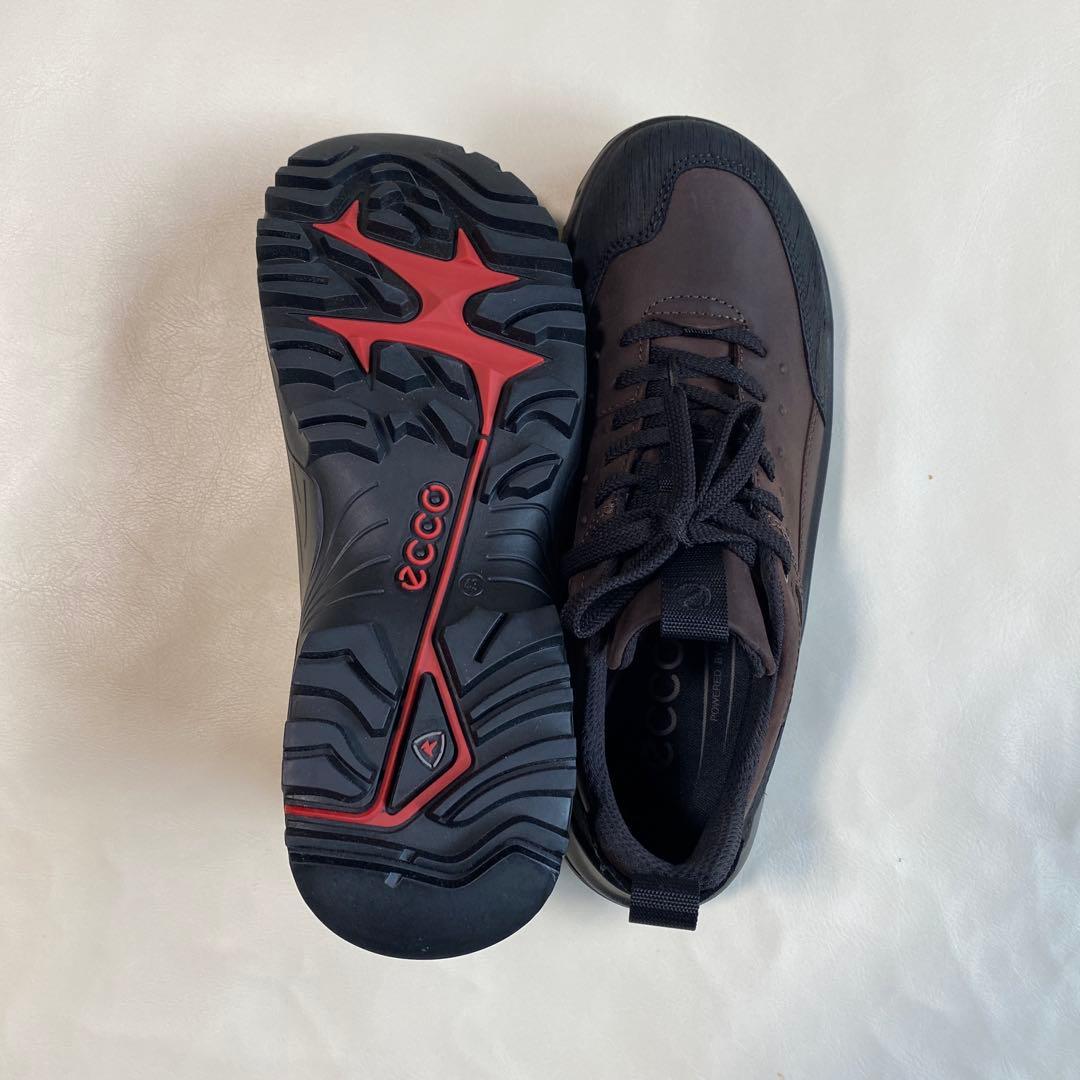 ecco エコー　メンズ　スニーカー　27.5cm ブラック/モカ