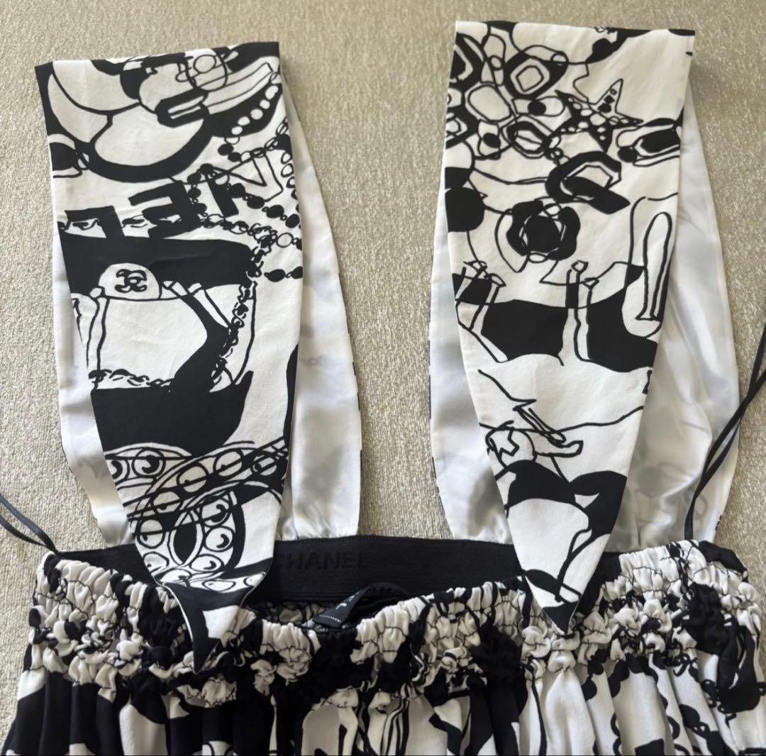 CHANEL シャネル　シルク　ホルターネック トップス カットソー 34