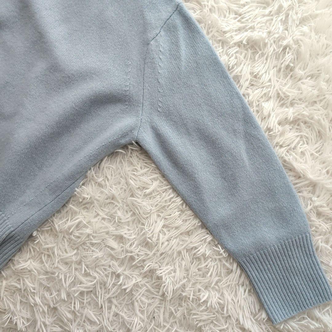 現行 カレンソロジー ウールカシミヤクルーネックニットプルオーバー 美品 F