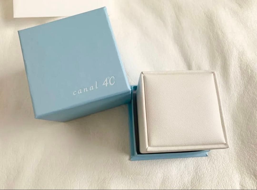 美品 canal 4°C カナル4°C ペアリング 指輪K10 お揃いペアルック