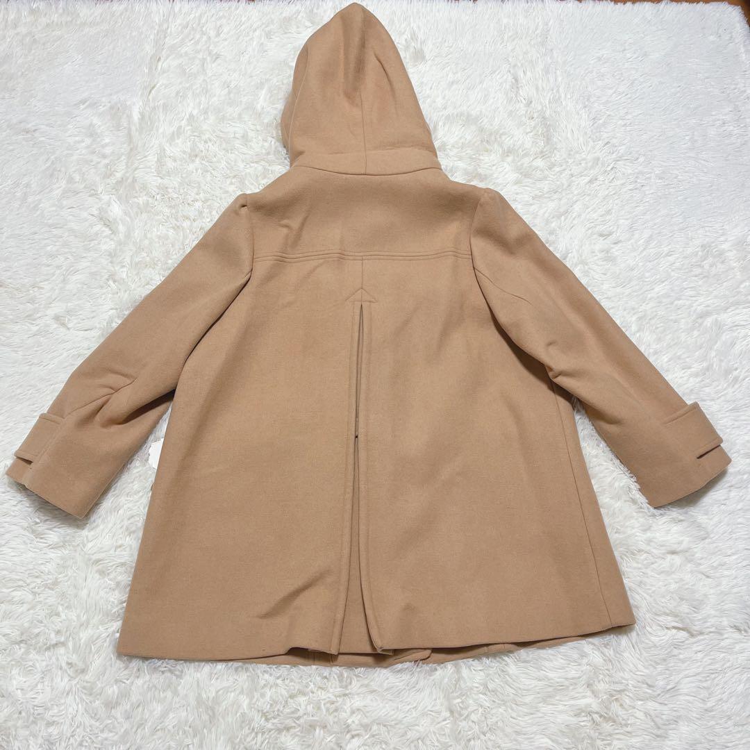 【未使用タグ付】フランシュリッペ　大きいサイズ　5L ファー付きコート　キャメル