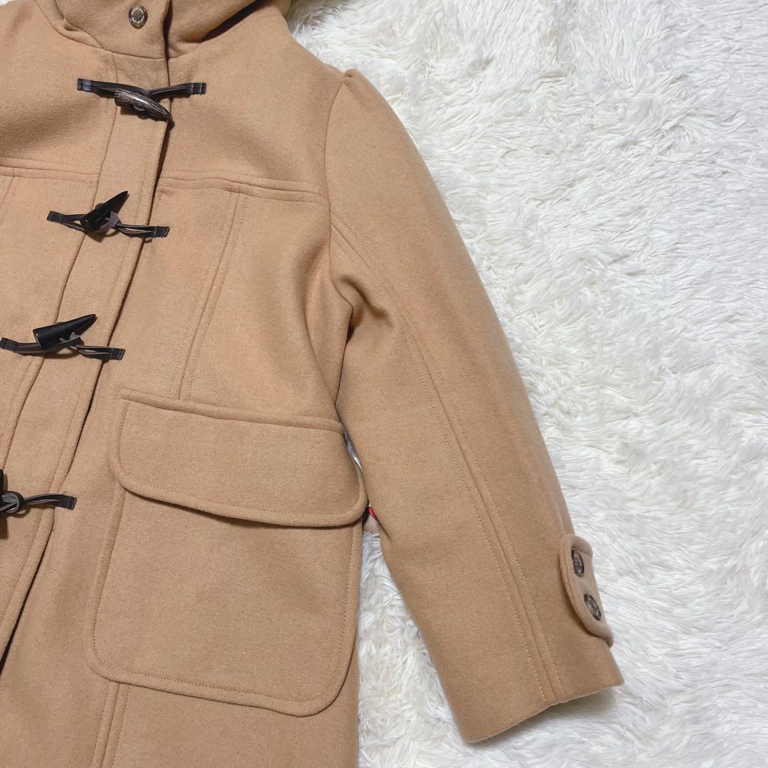 【未使用タグ付】フランシュリッペ　大きいサイズ　5L ファー付きコート　キャメル