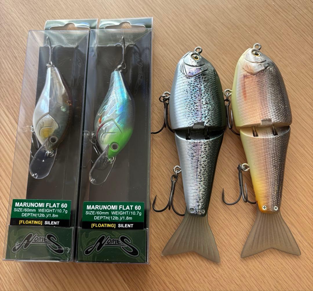 ノリーズ　ルアーセット　マルノミフラット　ヒラトップ