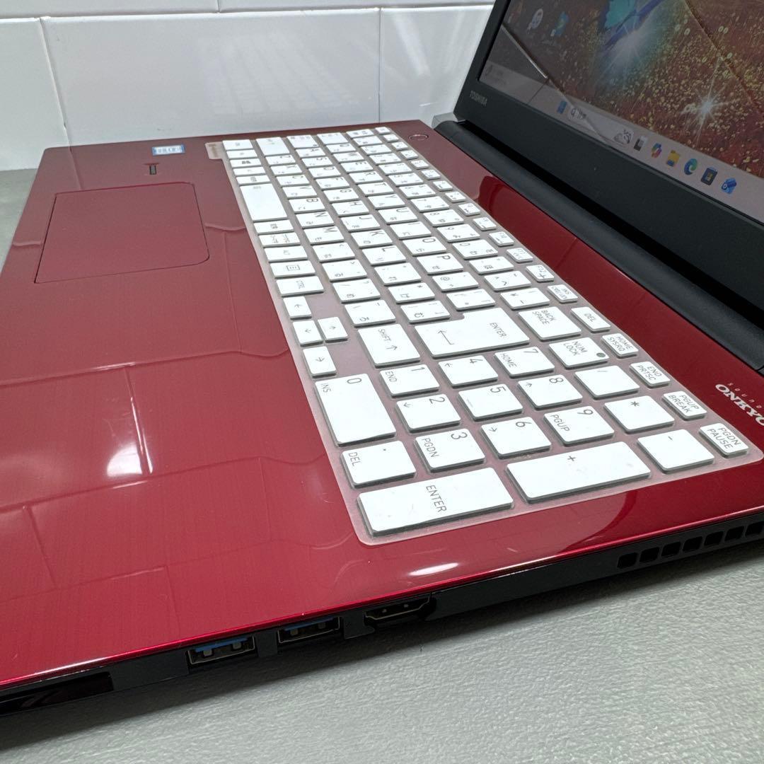 【高性能】東芝モデナレッド&ホワイト☘7世代i7☘新品SSD512GB