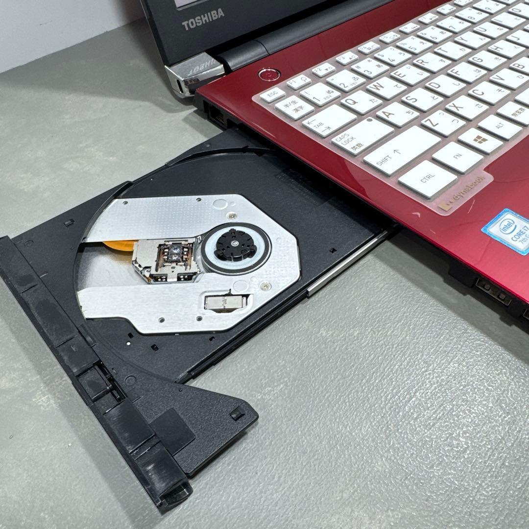 【高性能】東芝モデナレッド&ホワイト☘7世代i7☘新品SSD512GB