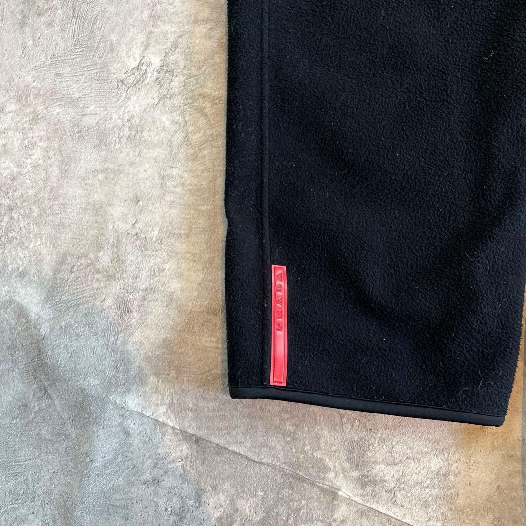 PRADA プラダ フリースパンツ ブラック アーカイブ テック系 メンズ