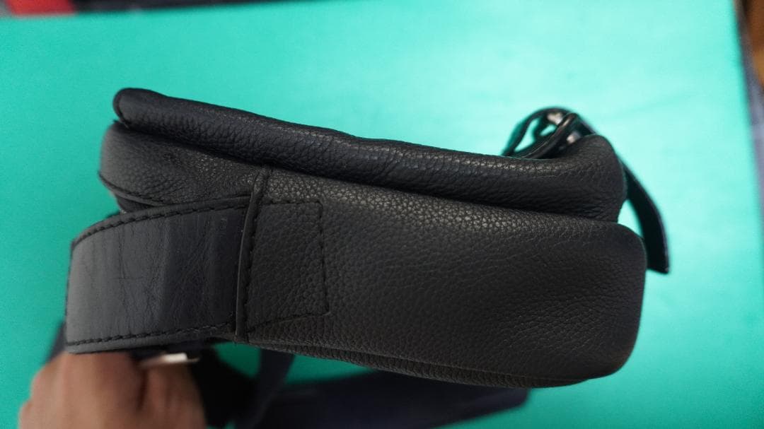 ロエベ ミリタリーバッグ ショルダーバッグ アナグラム ネイビー