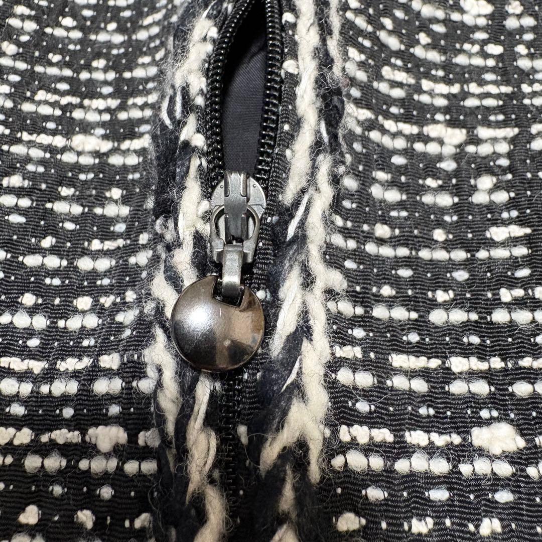 【美品】Rene TISSUEツイードワンピース Aライン フレア 38