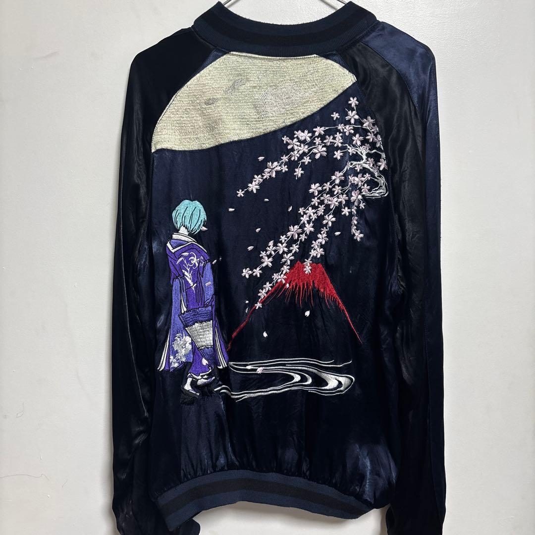 【早い者勝ち】エヴァ×錦 リバーシブルスカジャン 初号機 零号機 弐号機 L