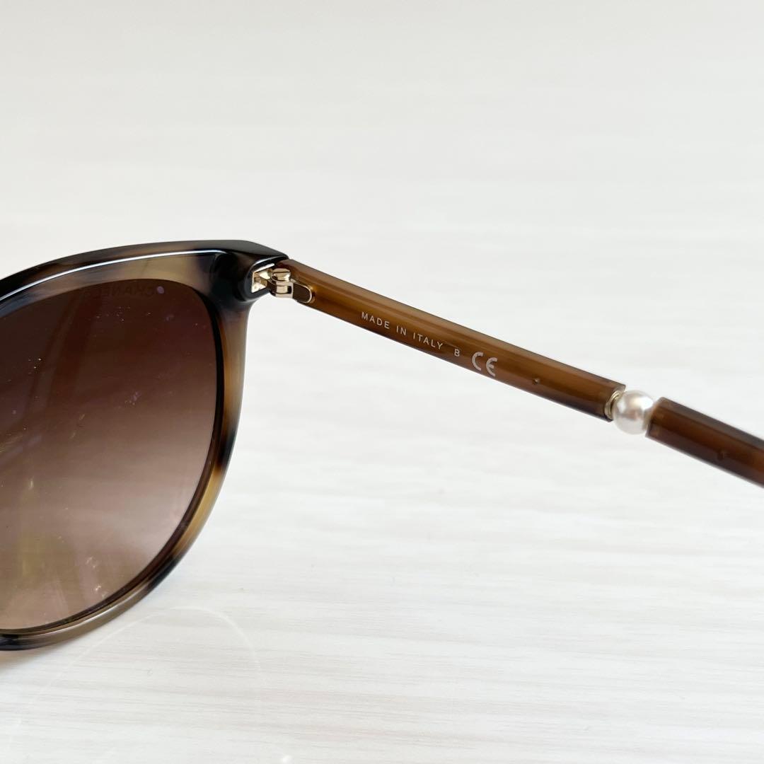 美品 CHANEL シャネル サングラス 5394-H-A パール ベッコウ柄