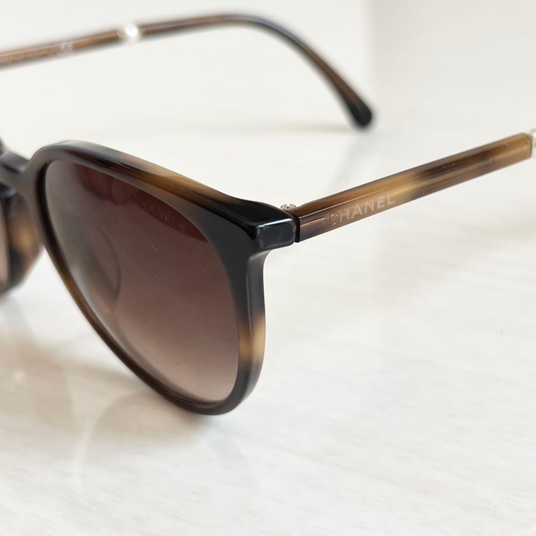 美品 CHANEL シャネル サングラス 5394-H-A パール ベッコウ柄