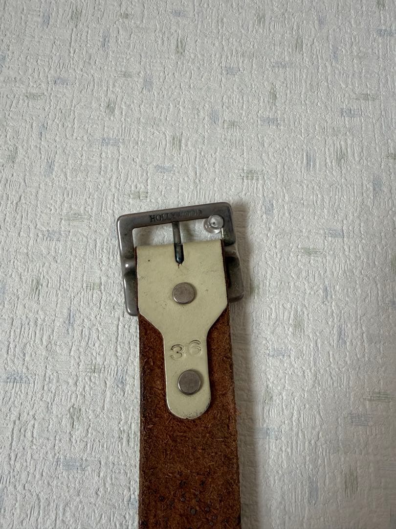 希少 HTC アイボリースタッズ スネーク ベルト 36