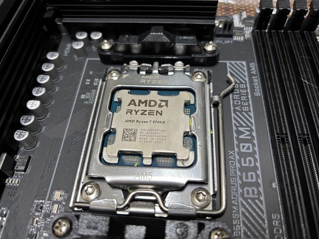 Ryzen7 9700x b650m ddr5 32gb 5200mhz セット