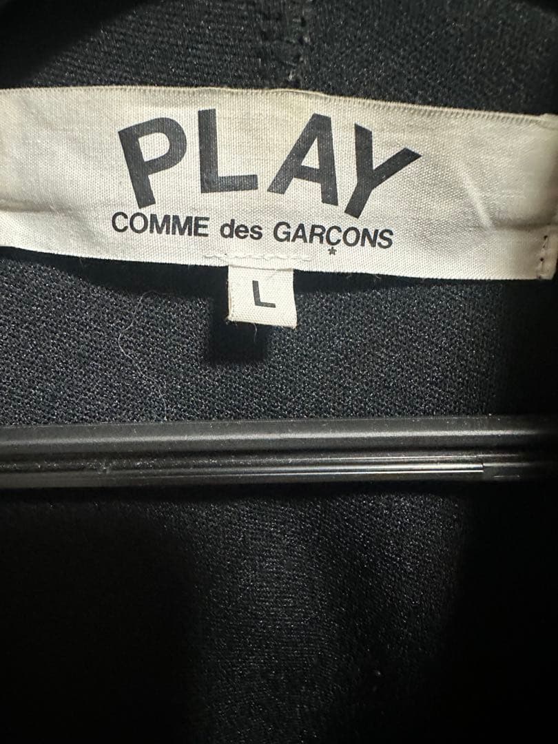 PLAY COMME des GARÇONS ブラックパーカー　Lサイズ
