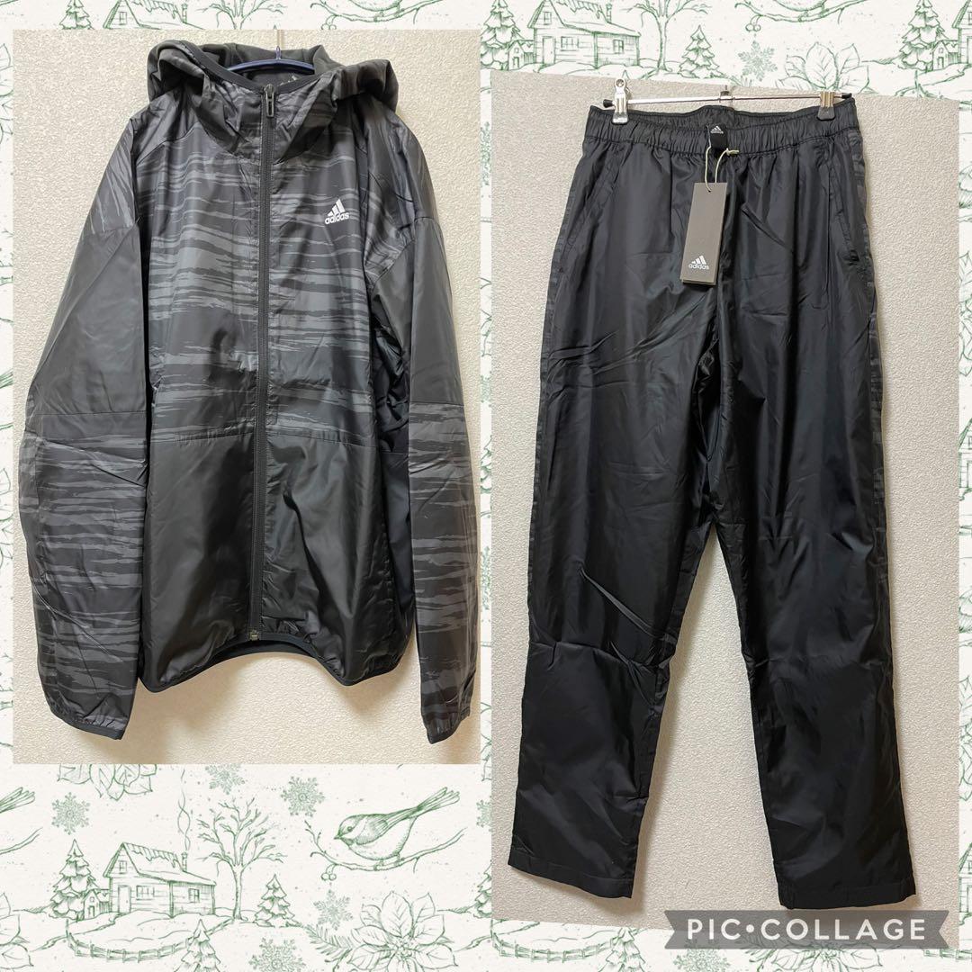 【みゆ様】【新品】adidas ウインドブレーカー 上下セットレディースLサイズ