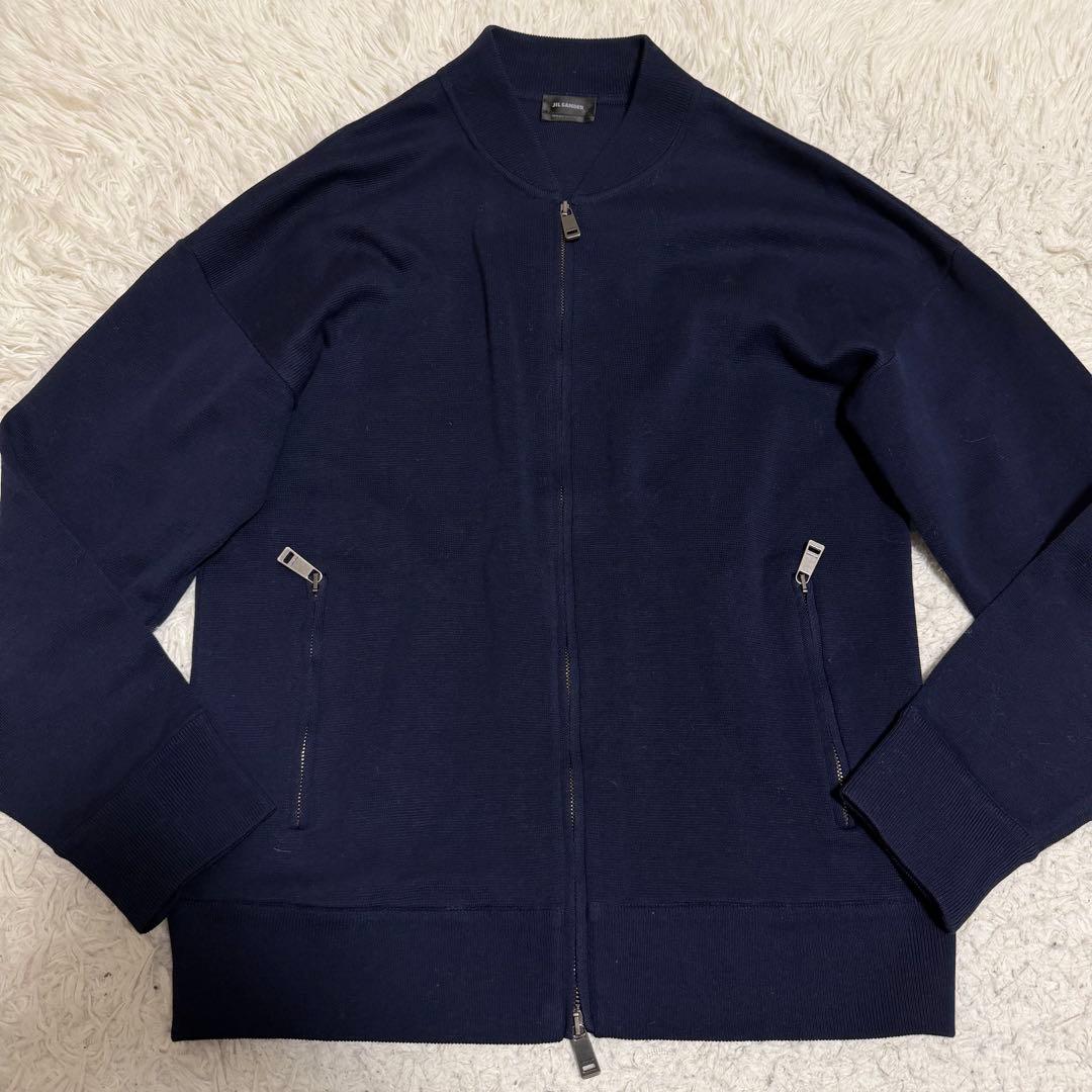極美品Lサイズ相当　ジルサンダー　ボンバージャケット　ブルゾン　ダブルジップ