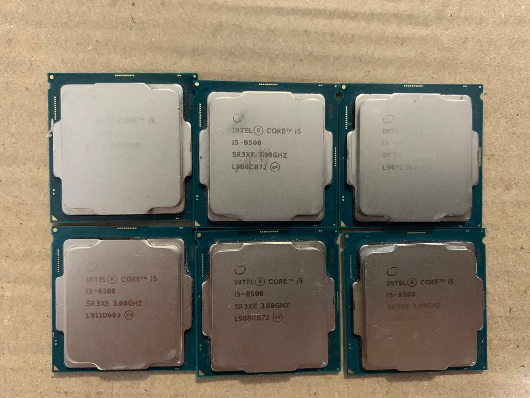 【動作確認済み】Intel Core i5-8世代CPU 10個セット