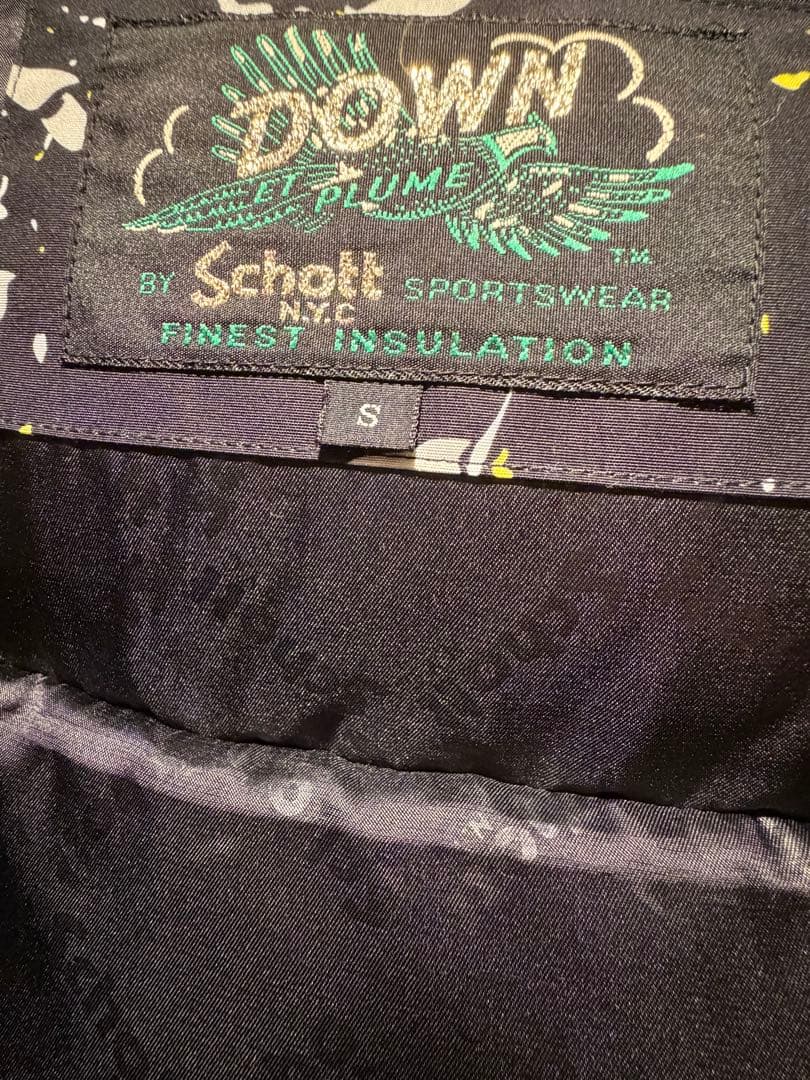 SCHOTT BROS ダウンジャケット　総柄